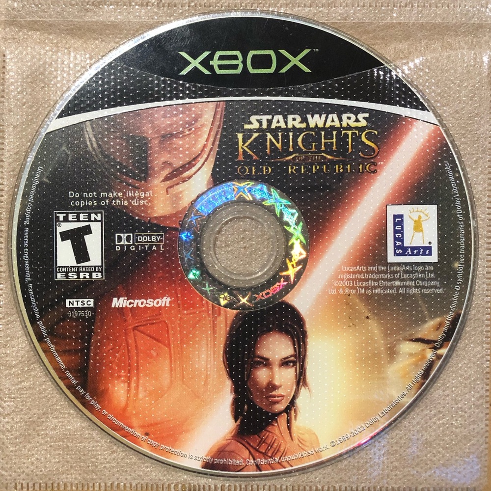 3/$40 Star Wars: Knights of the Old Republic - Xbox - Disc Only
